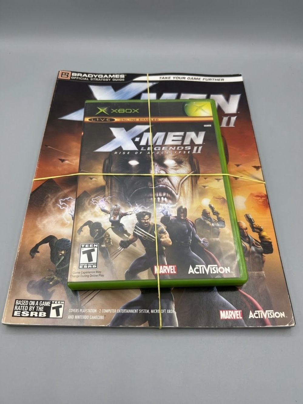 Marvel X-Men Legends II (Xbox) - Green with strategy guide